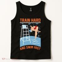 Train Hard And Swim Fast Tank Top thumb 2