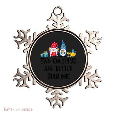Two Holidays Are Better Than One Christmas Hanukkah Jewish Ornament