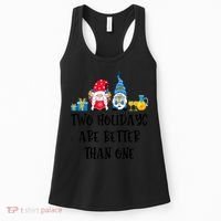Two Holidays Are Better Than One Christmas Hanukkah Jewish Women's Tank Top thumb 0
