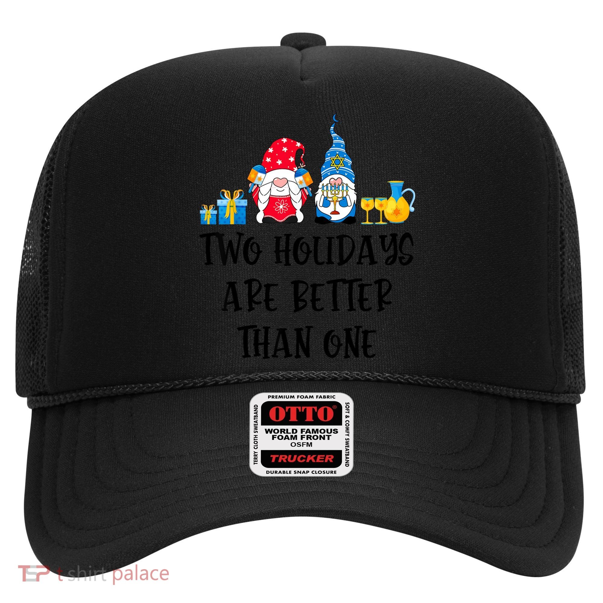 Two Holidays Are Better Than One Christmas Hanukkah Jewish Hat