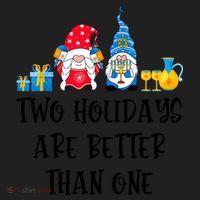 Two Holidays Are Better Than One Christmas Hanukkah Jewish Hat thumb 2