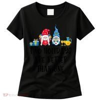 Two Holidays Are Better Than One Christmas Hanukkah Jewish Women's T-Shirt thumb 0