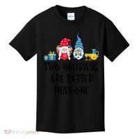 Two Holidays Are Better Than One Christmas Hanukkah Jewish Kids T-Shirt thumb 0