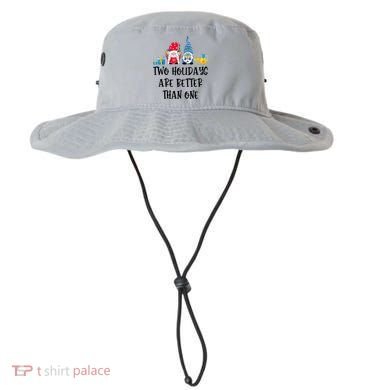 Two Holidays Are Better Than One Christmas Hanukkah Jewish Bucket Hat
