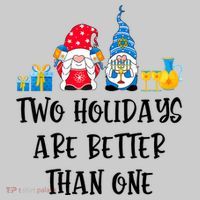 Two Holidays Are Better Than One Christmas Hanukkah Jewish Tumbler thumb 3