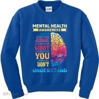 Tal Health Awareness DonT Judge What You Dont Understand Gift Kids Sweatshirt thumb 0