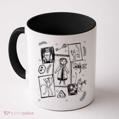 Thriller Horror And Cat Coraline Aesthetic Coffee Mug