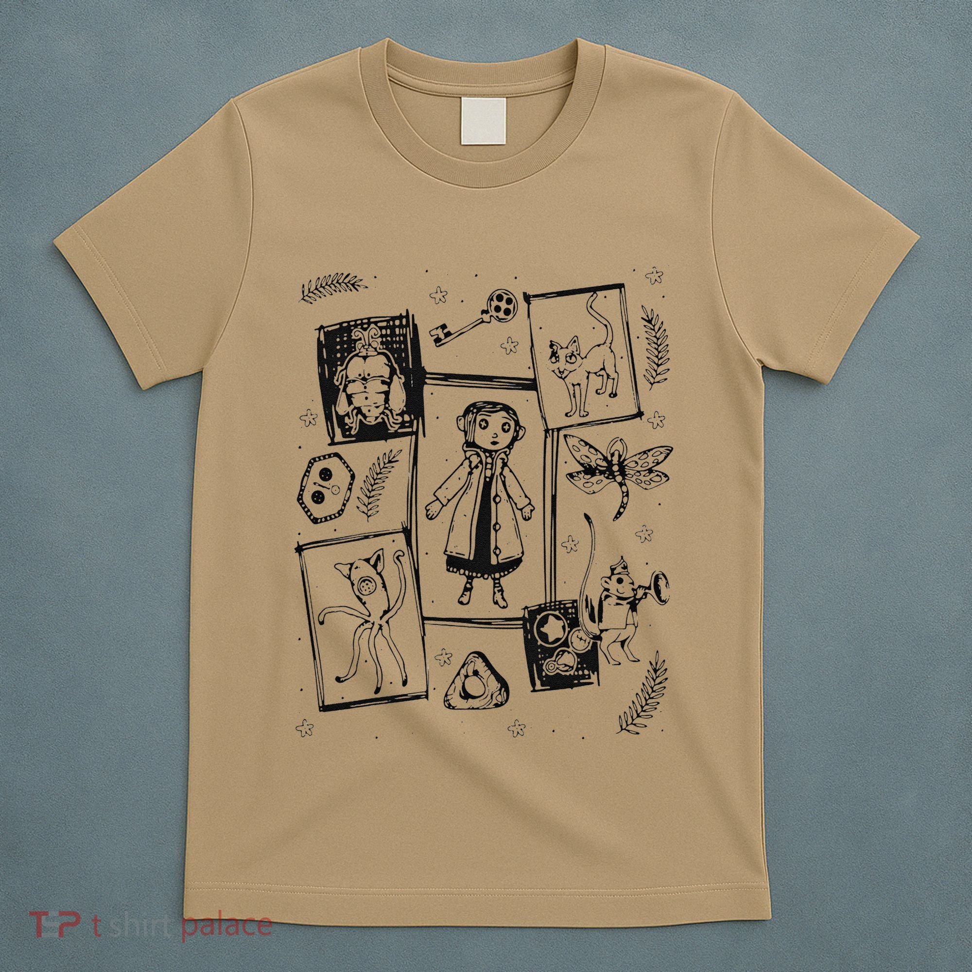 Thriller Horror And Cat Coraline Aesthetic T-Shirt