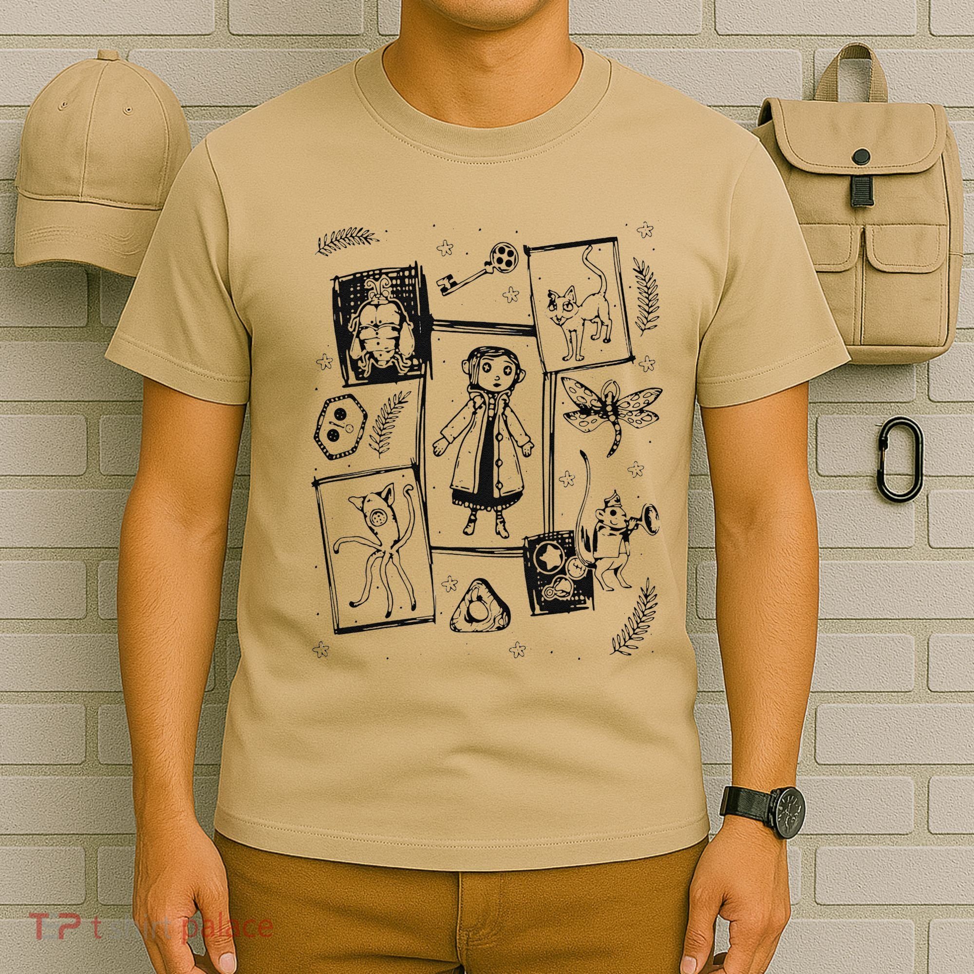 Thriller Horror And Cat Coraline Aesthetic T-Shirt