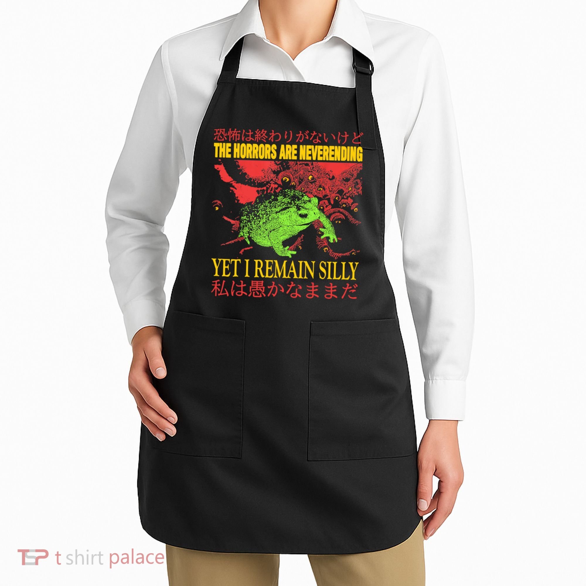 The Horrors Are Never Ending Frog Apron