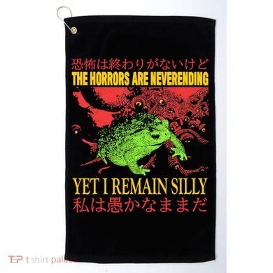The Horrors Are Never Ending Frog Golf Towel