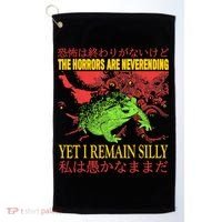 The Horrors Are Never Ending Frog Golf Towel thumb 0