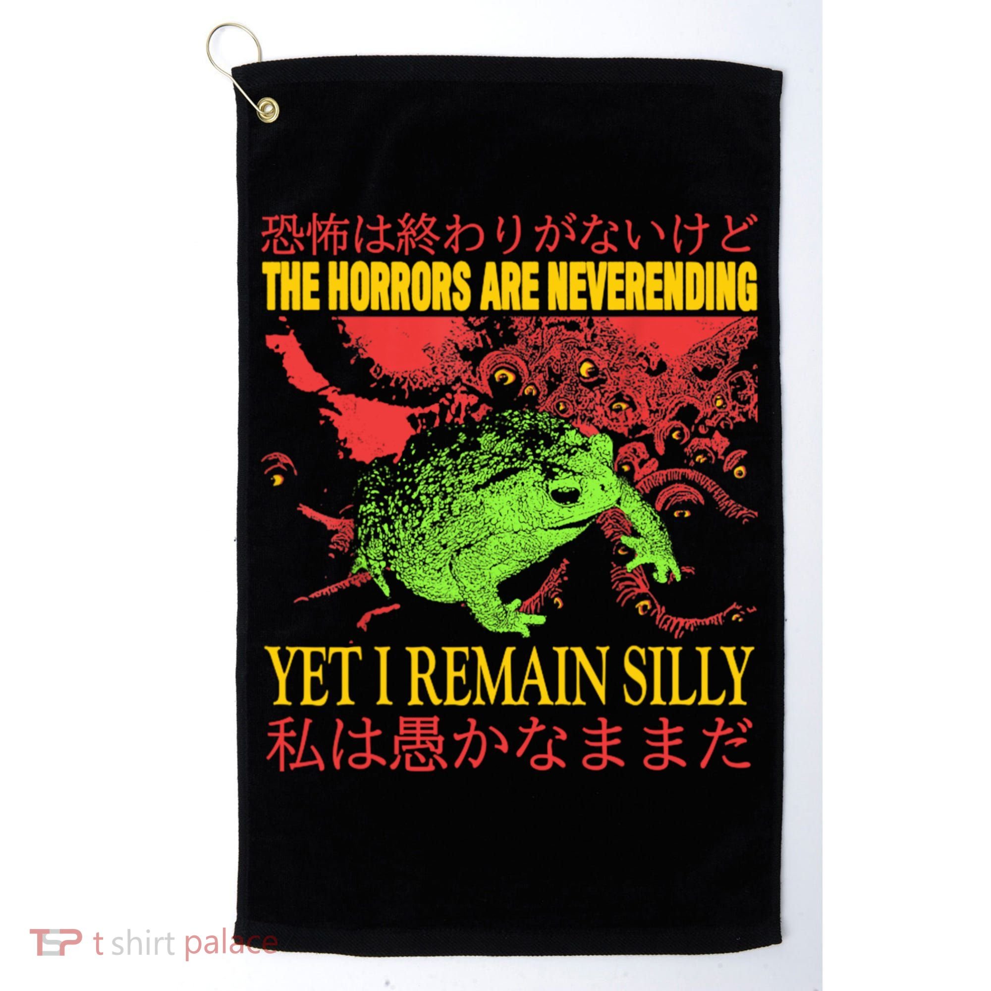 The Horrors Are Never Ending Frog Golf Towel