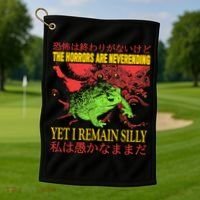 The Horrors Are Never Ending Frog Golf Towel thumb 1