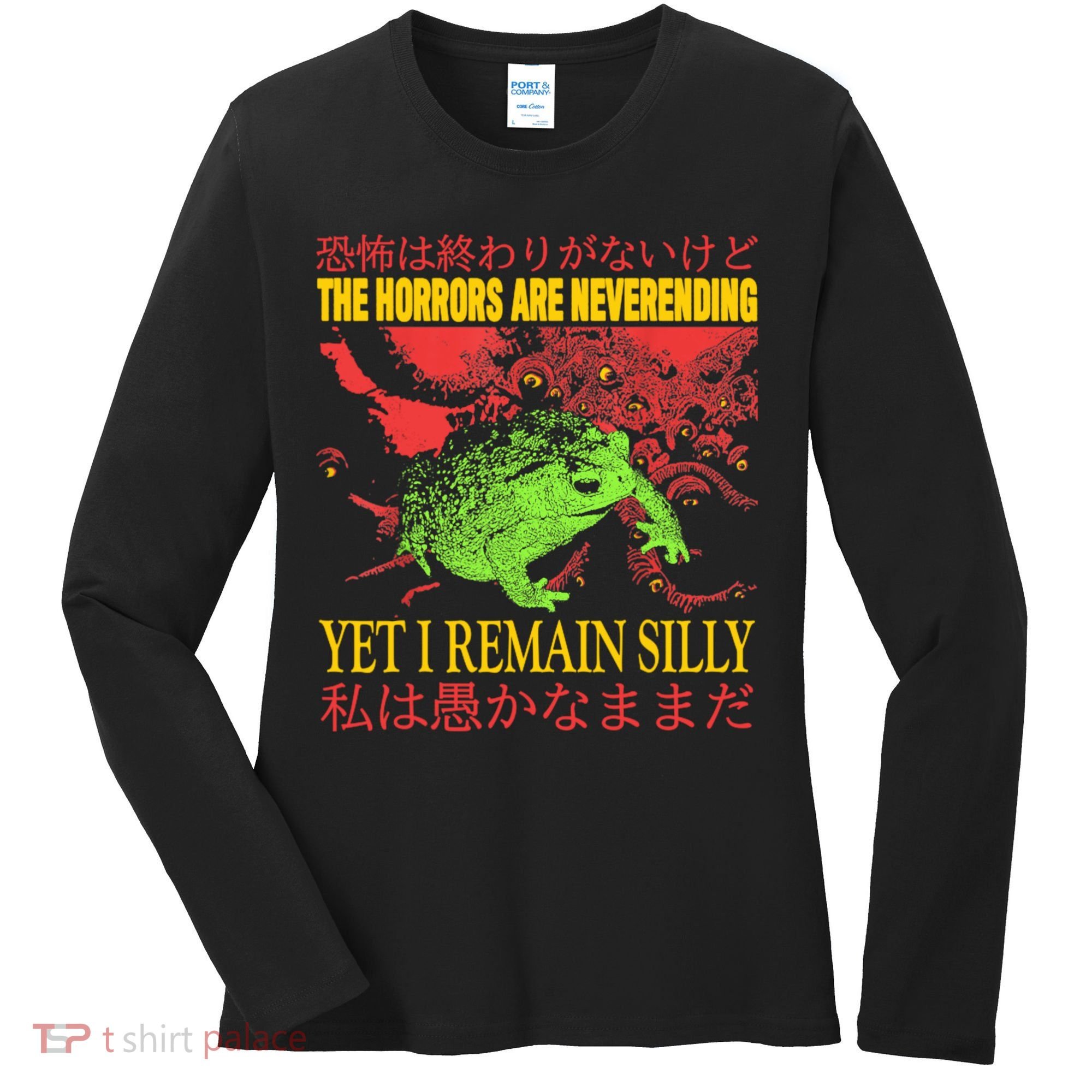 The Horrors Are Never Ending Frog Women's Long Sleeve Shirt