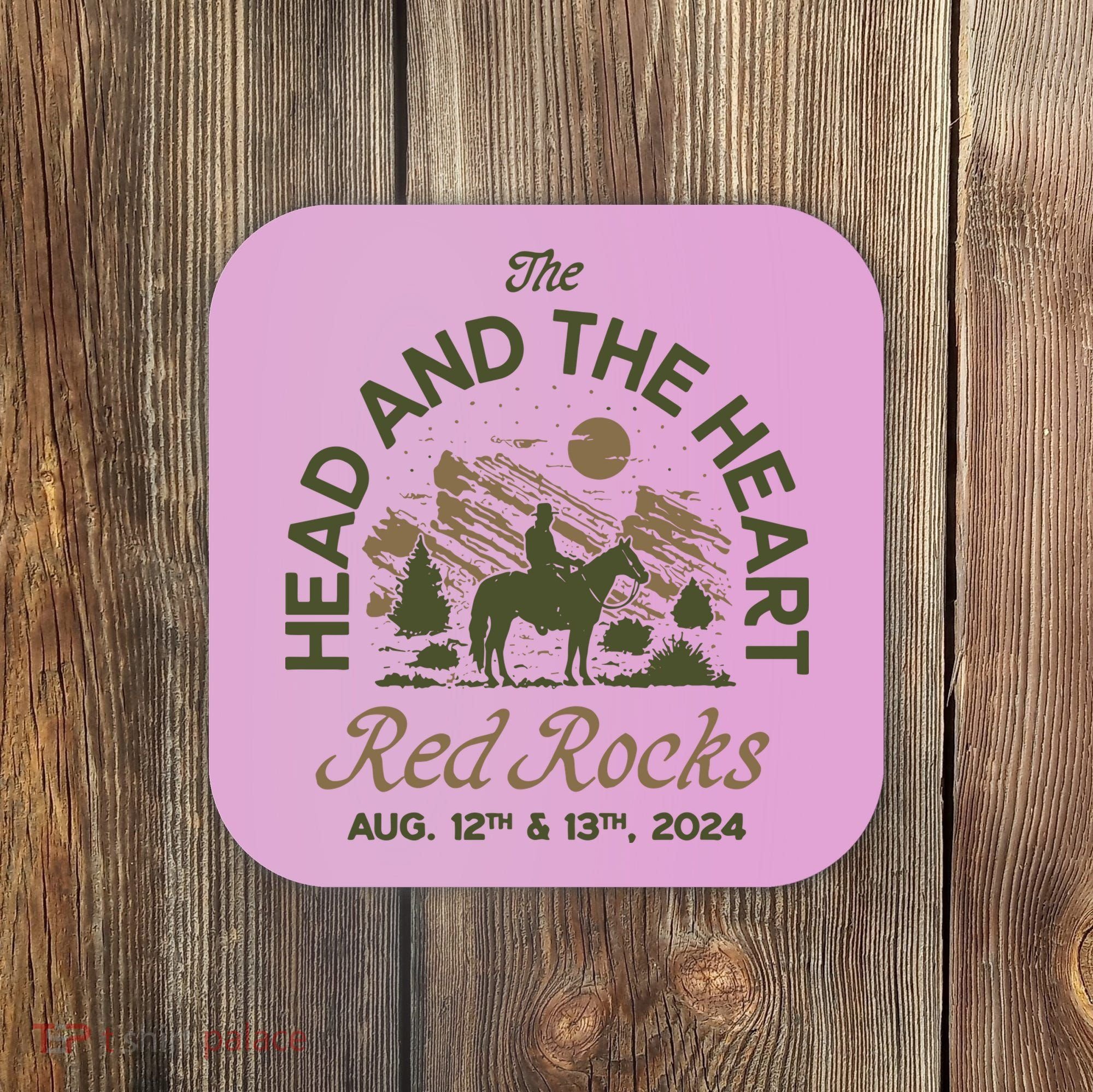 The Head And The Heart Red Rocks 2024 Event Coaster