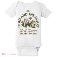 The Head And The Heart Red Rocks 2024 Event Baby Bodysuit thumb 0