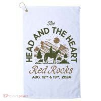 The Head And The Heart Red Rocks 2024 Event Golf Towel thumb 0