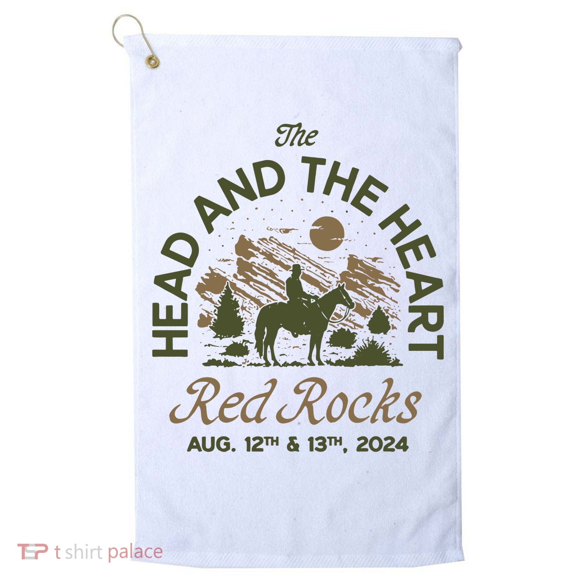 The Head And The Heart Red Rocks 2024 Event Golf Towel