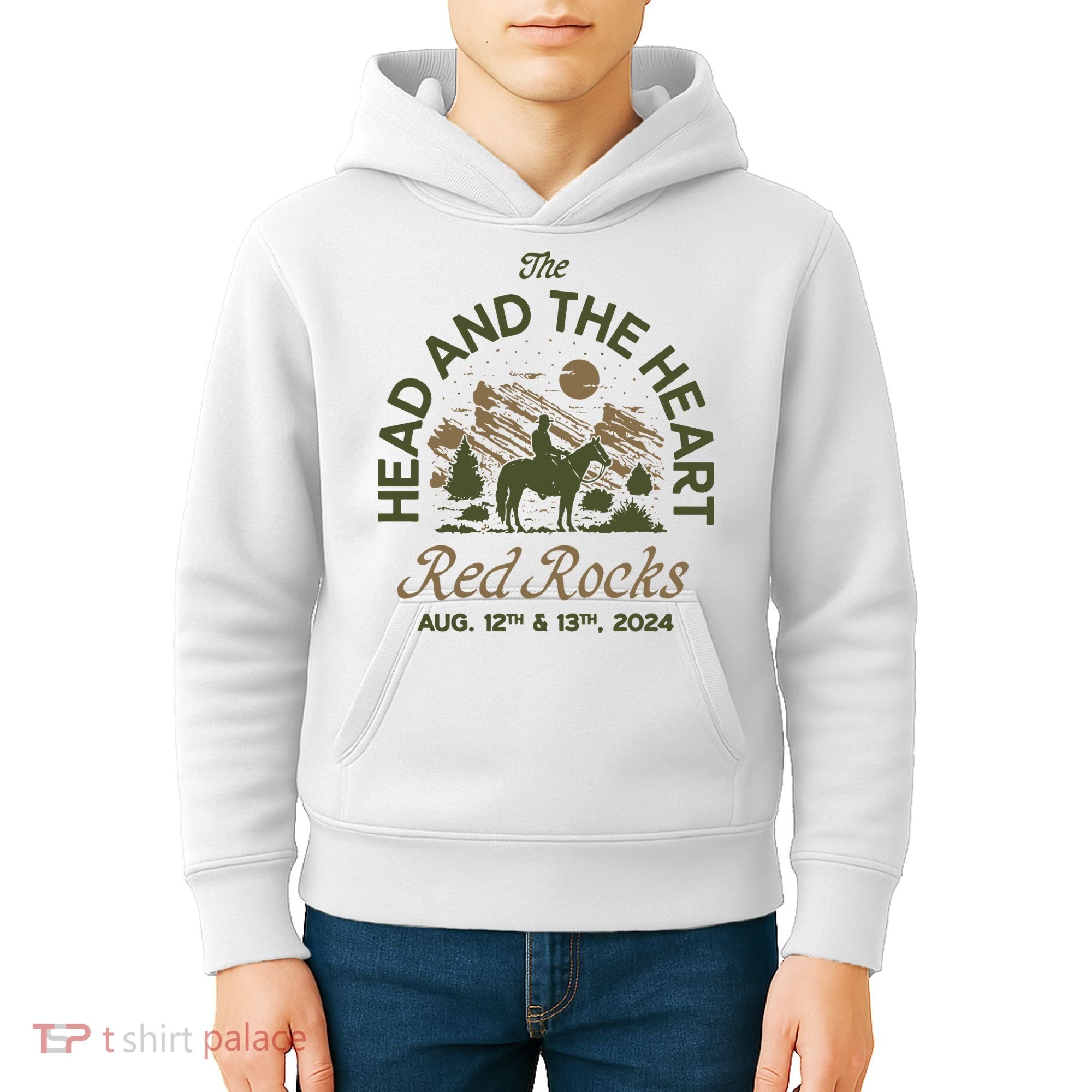 The Head And The Heart Red Rocks 2024 Event Kids Hoodie
