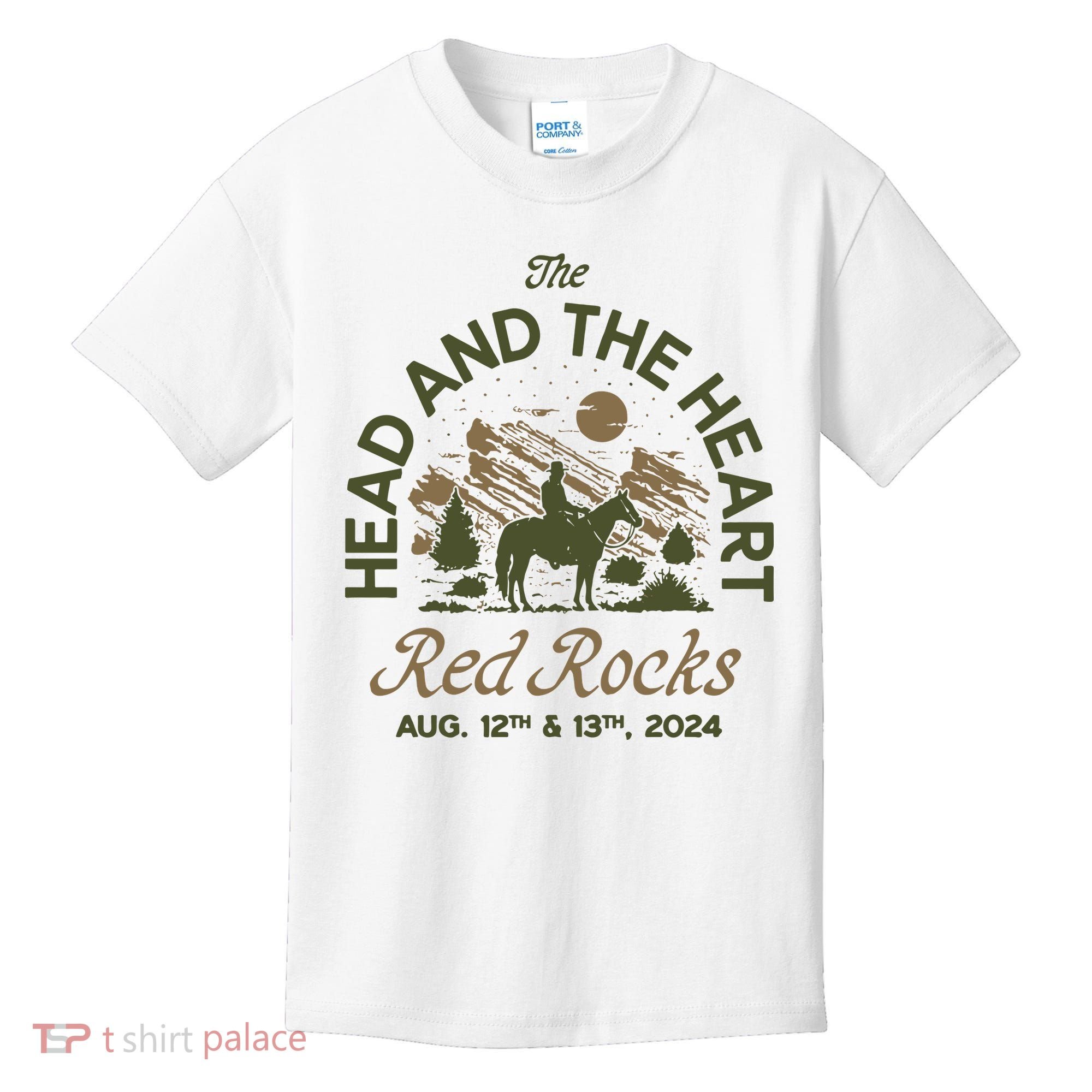 The Head And The Heart Red Rocks 2024 Event Kids T-Shirt