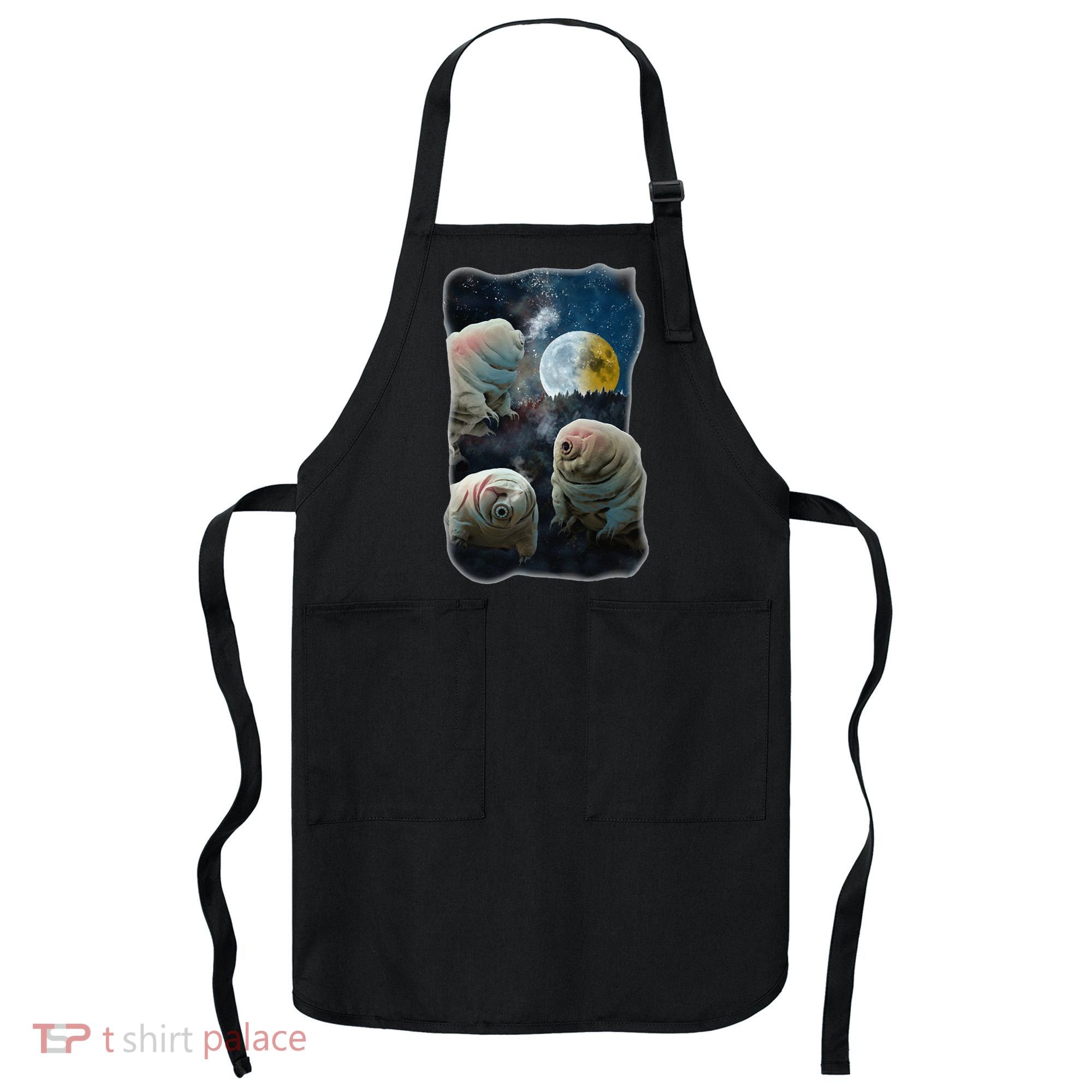 Tardigrades Howling At Moon Funny Tardigrade Lovers Costume Apron