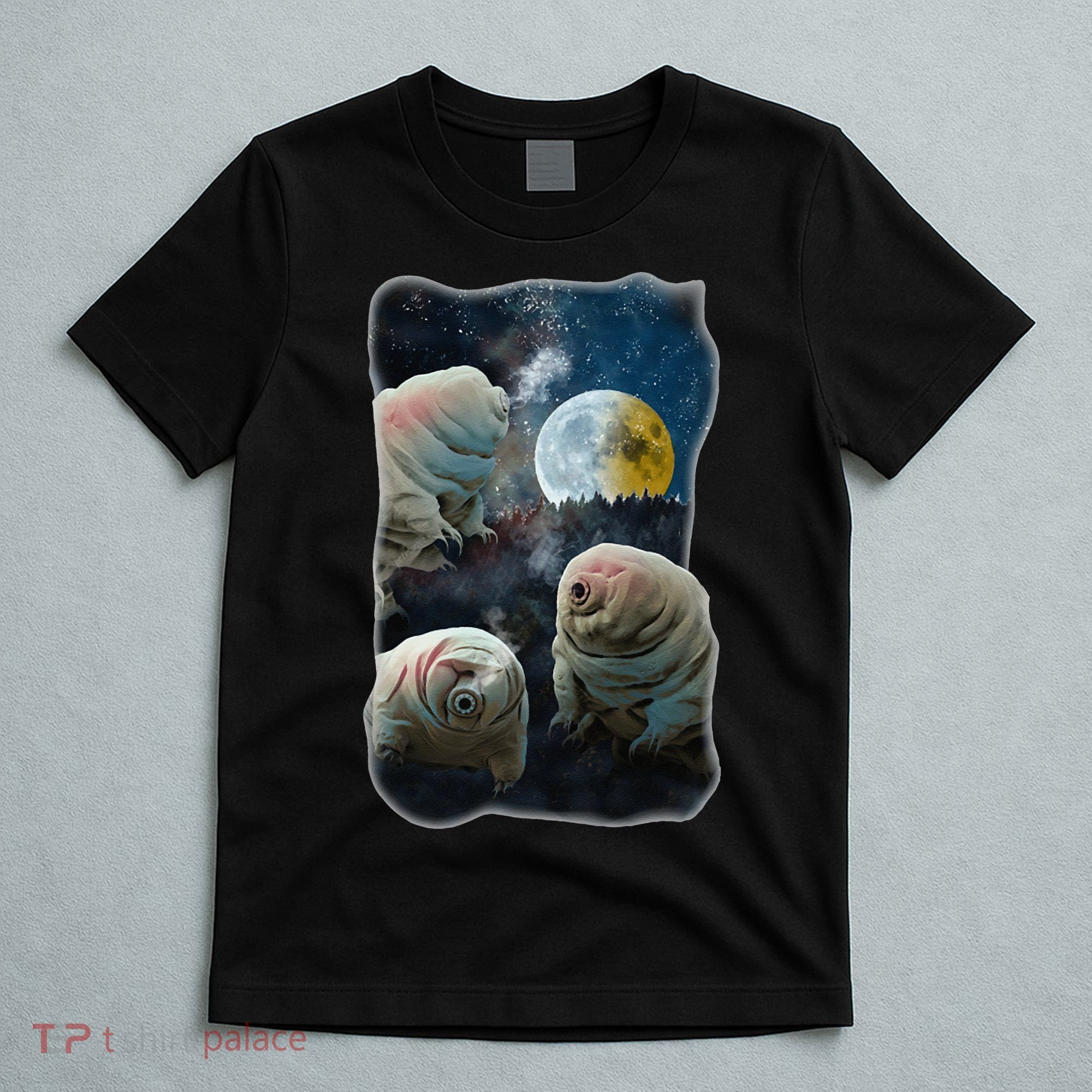 Tardigrades Howling At Moon Funny Tardigrade Lovers Costume T-Shirt