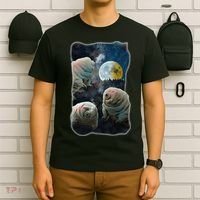 Tardigrades Howling At Moon Funny Tardigrade Lovers Costume T-Shirt thumb 6