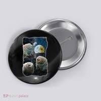 Tardigrades Howling At Moon Funny Tardigrade Lovers Costume Button thumb 0