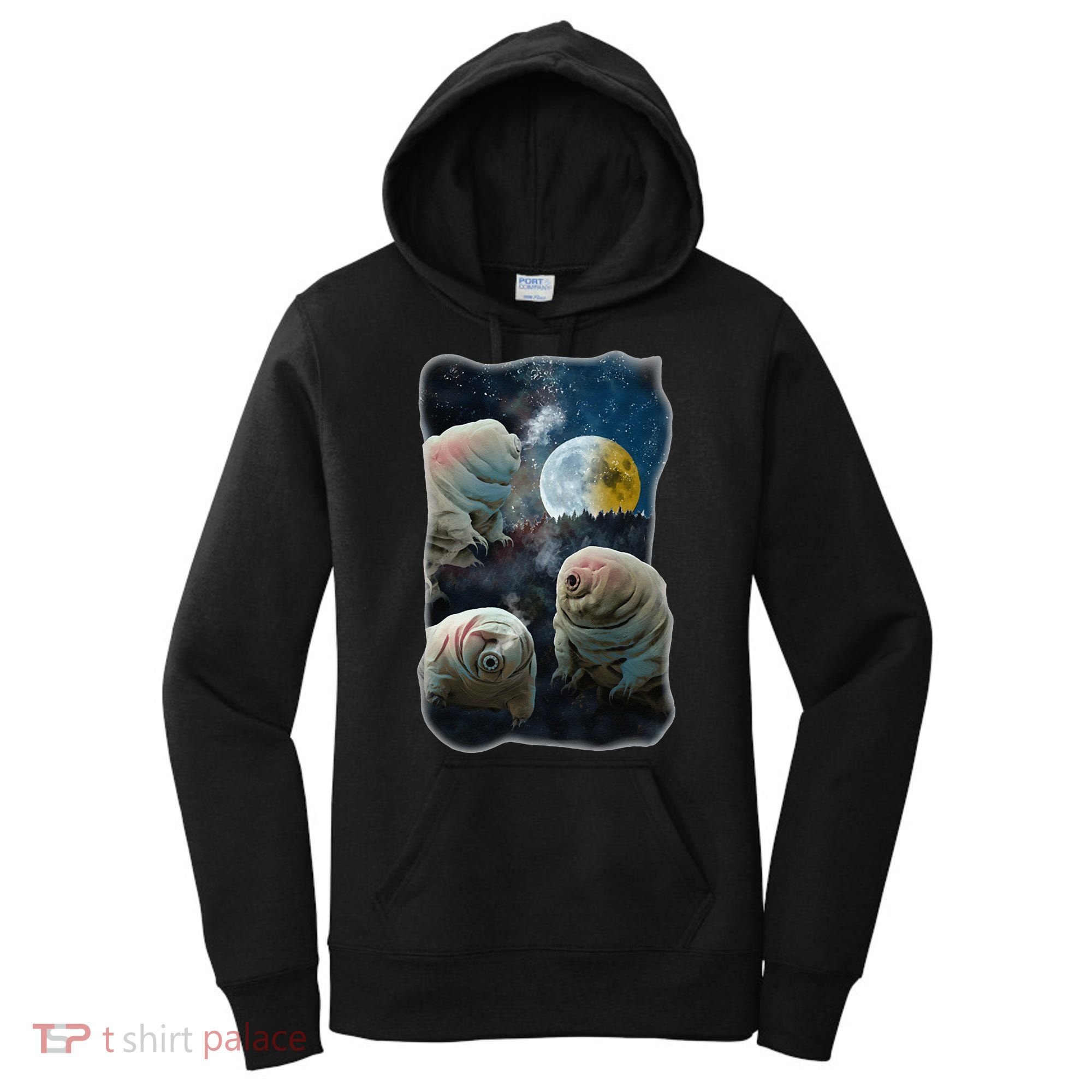Tardigrades Howling At Moon Funny Tardigrade Lovers Costume Women's Hoodie