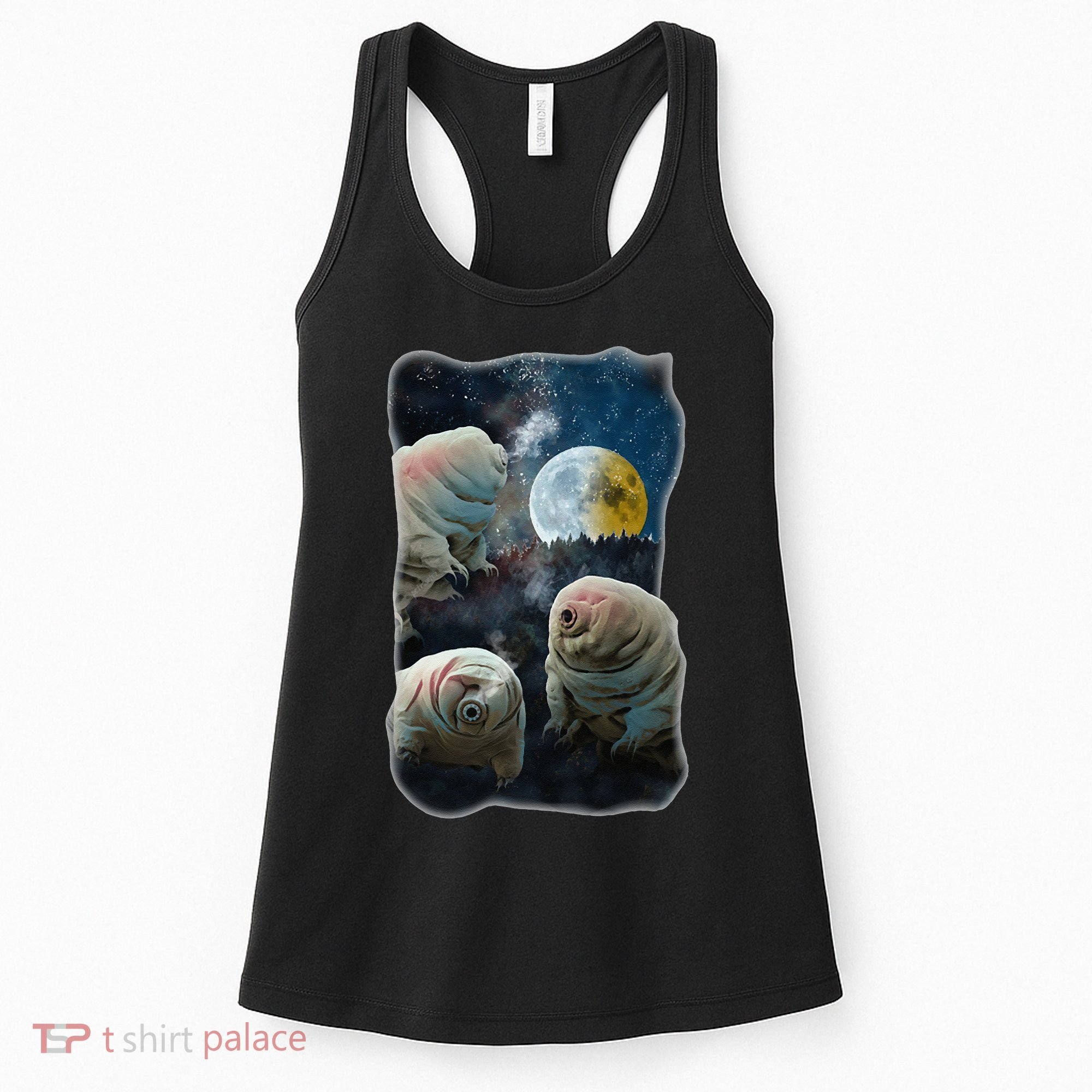 Tardigrades Howling At Moon Funny Tardigrade Lovers Costume Women's Tank Top