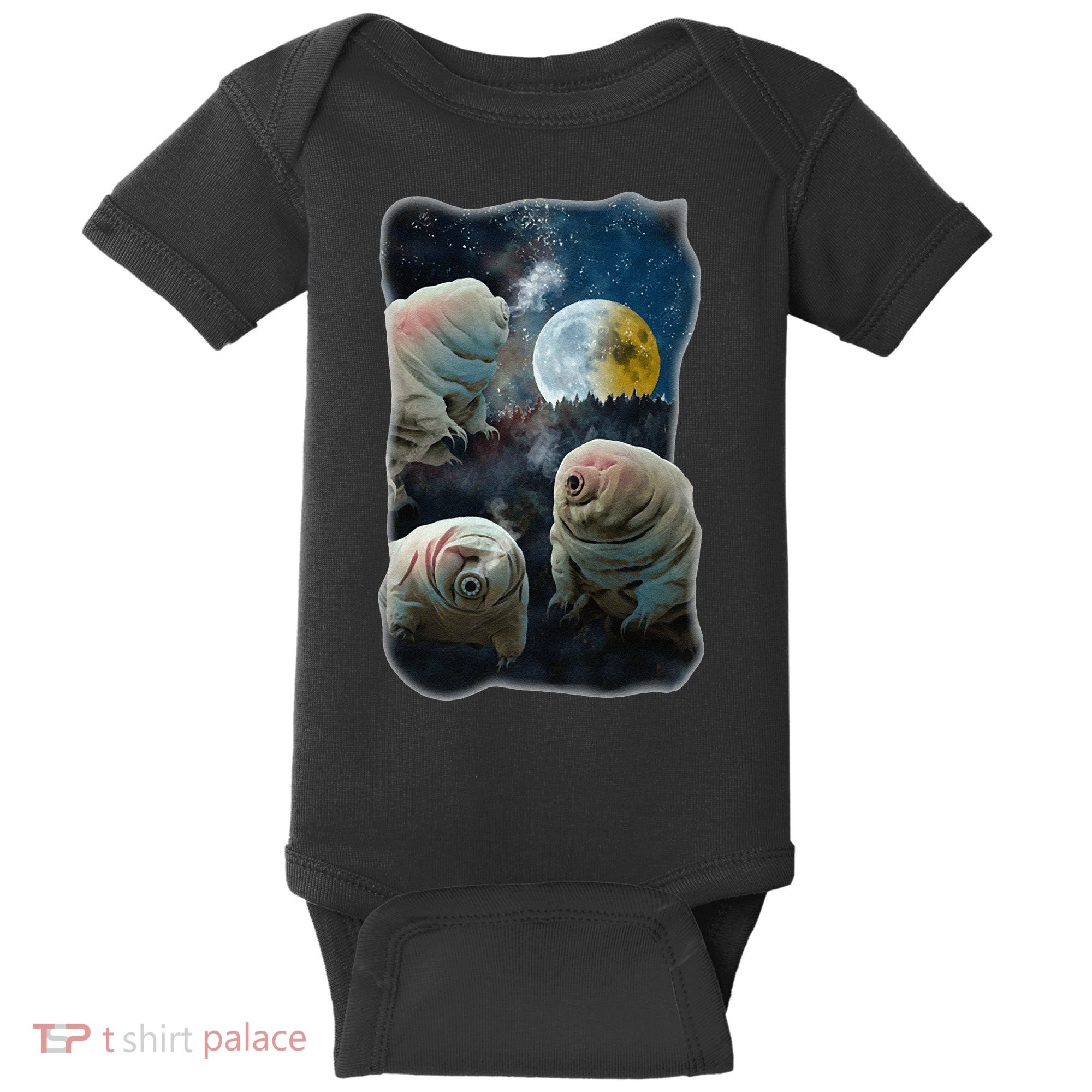 Tardigrades Howling At Moon Funny Tardigrade Lovers Costume Baby Bodysuit