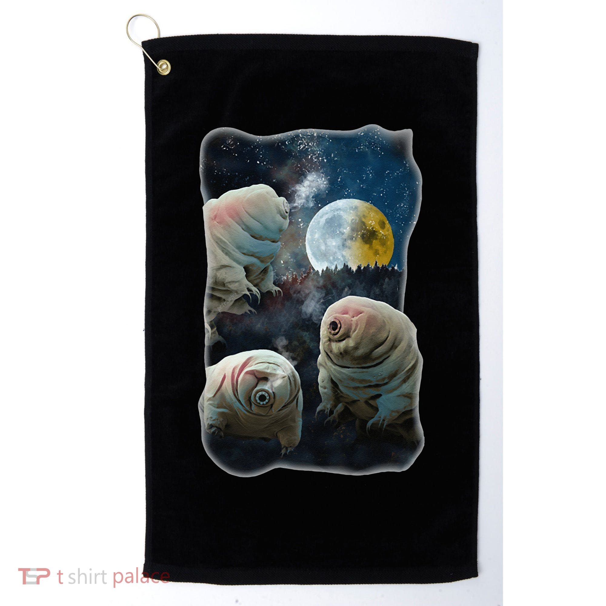 Tardigrades Howling At Moon Funny Tardigrade Lovers Costume Golf Towel