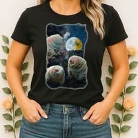 Tardigrades Howling At Moon Funny Tardigrade Lovers Costume Women's T-Shirt thumb 2