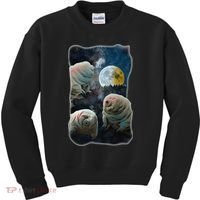 Tardigrades Howling At Moon Funny Tardigrade Lovers Costume Kids Sweatshirt thumb 0