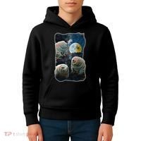 Tardigrades Howling At Moon Funny Tardigrade Lovers Costume Kids Hoodie thumb 4