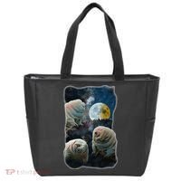 Tardigrades Howling At Moon Funny Tardigrade Lovers Costume Tote Bag thumb 0