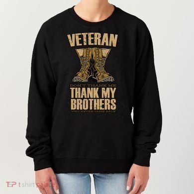 Thank My Brothers Veteran Boots Women's Sweatshirt