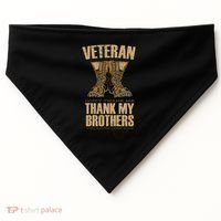 Thank My Brothers Veteran Boots USA-Made Doggie Bandana thumb 0