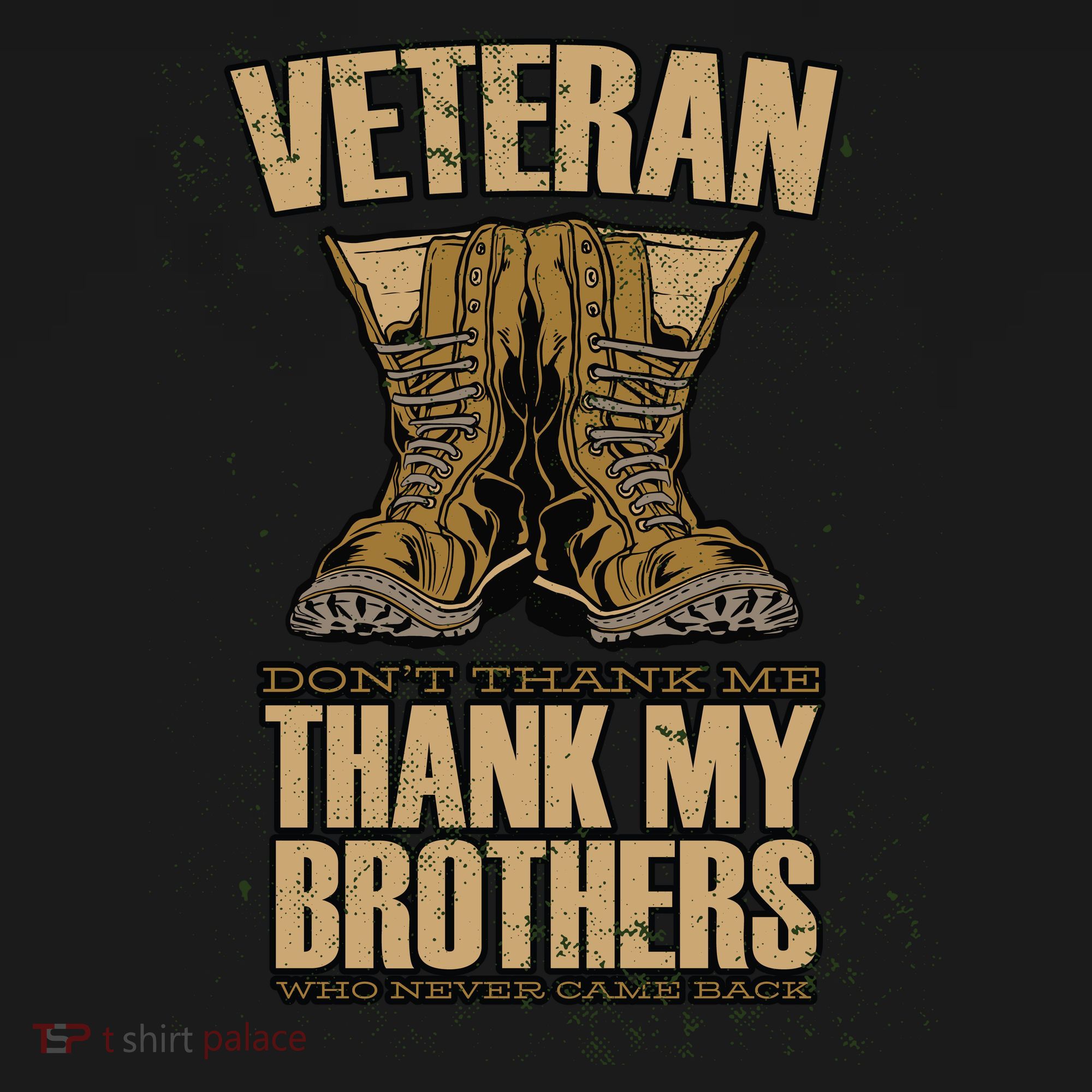 Thank My Brothers Veteran Boots Hoodie