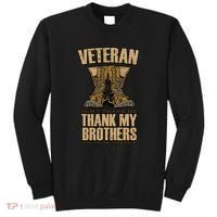 Thank My Brothers Veteran Boots Sweatshirt thumb 0