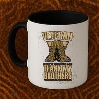 Thank My Brothers Veteran Boots Coffee Mug thumb 2