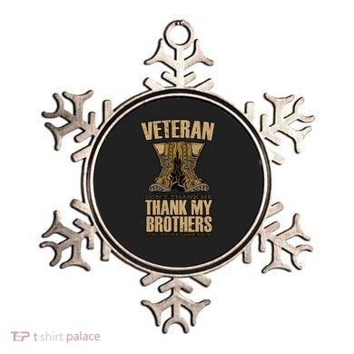 Thank My Brothers Veteran Boots Ornament