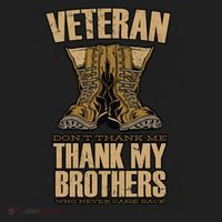 Thank My Brothers Veteran Boots Hat thumb 2