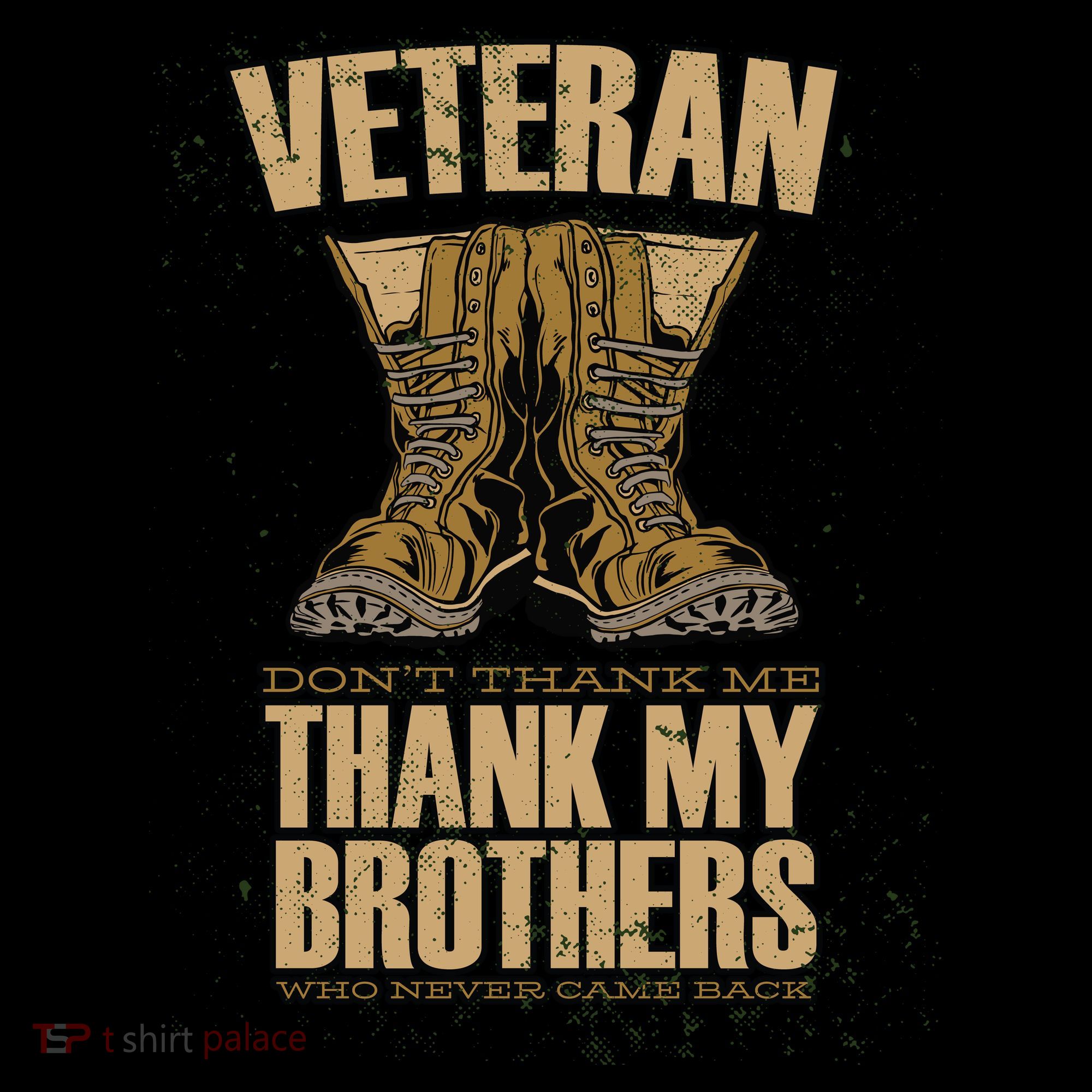 Thank My Brothers Veteran Boots Tank Top
