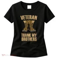 Thank My Brothers Veteran Boots Women's T-Shirt thumb 0