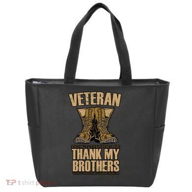 Thank My Brothers Veteran Boots Tote Bag