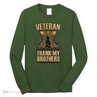 Thank My Brothers Veteran Boots Long Sleeve Shirt thumb 0