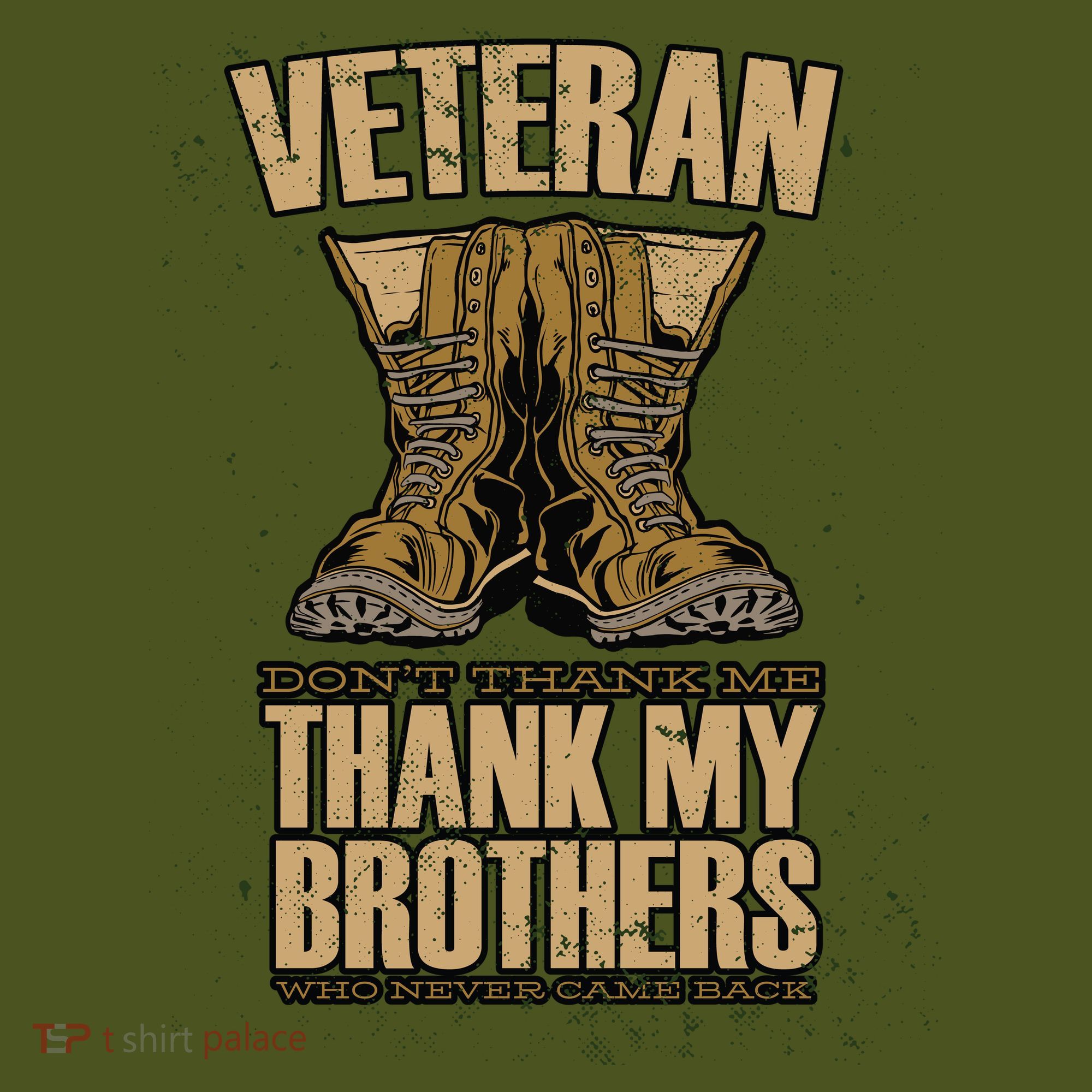 Thank My Brothers Veteran Boots Long Sleeve Shirt