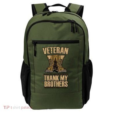Thank My Brothers Veteran Boots Backpack